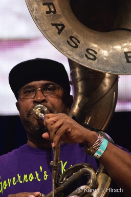 Phil Frazier on tuba - Rebirth Brass Band